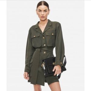 Anine Bing Kaiden Belted Utility Dress,Size XS,NEW WITH TAGS (NWT)